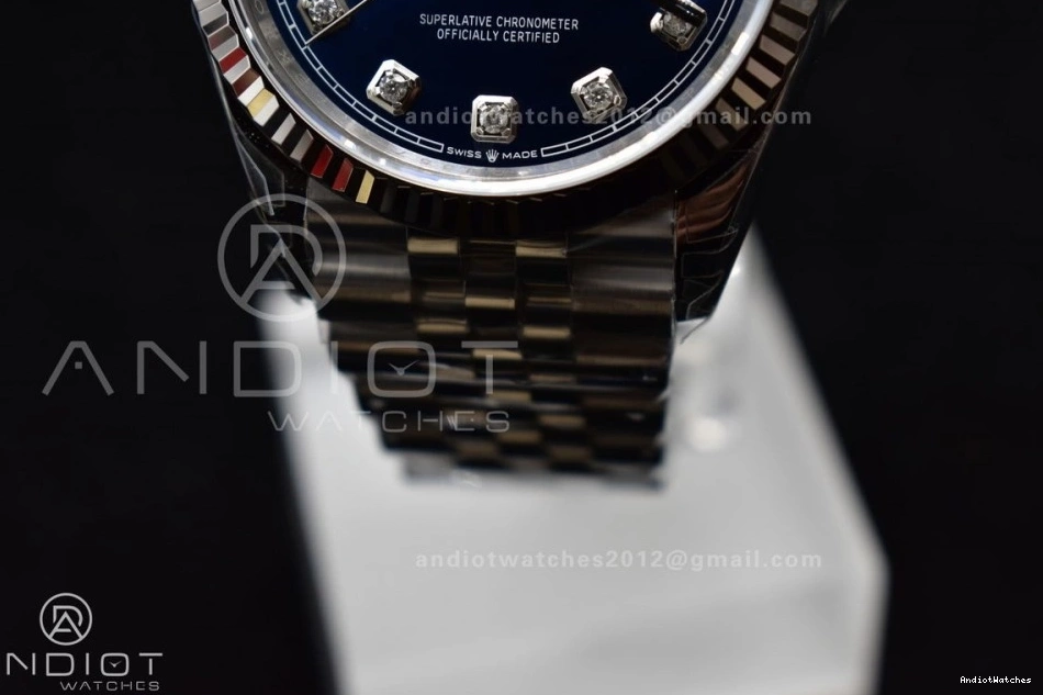 DateJust Blue Edition Jubilee On SmartChoice Bracelet VS 400 Diamond 904L VSF 36 Best SS Steel Dial 1:1 126234 0426